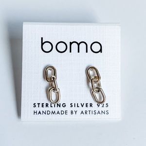 NWT Sterling Silver Chain Earrings